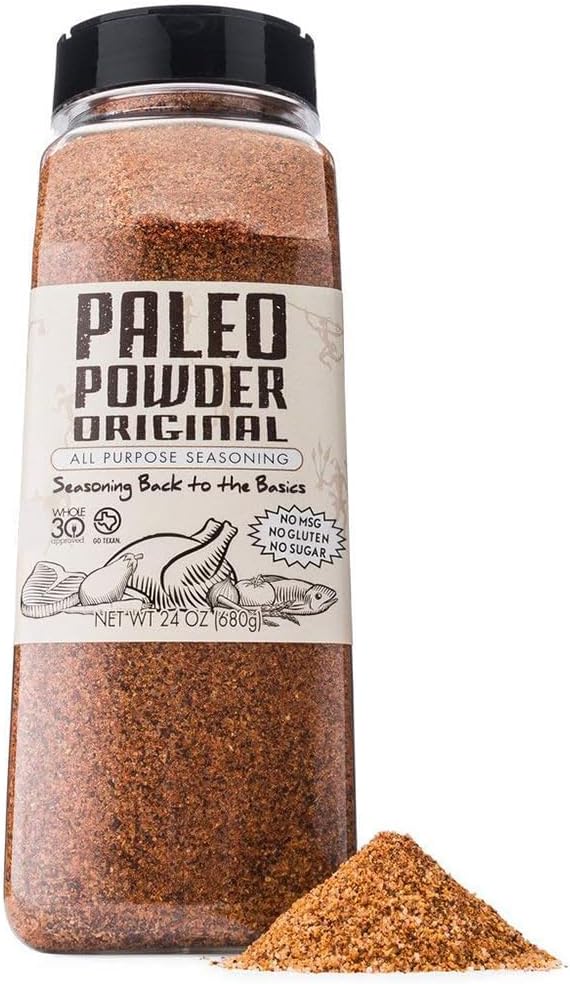Paleo Powder All Purpose Seasoning Original Flavor. The First and Original Paleo Food Seasoning Great for all Paleo Diets! Certified Keto Food, Paleo Whole 30, Gluten Free Seasoning