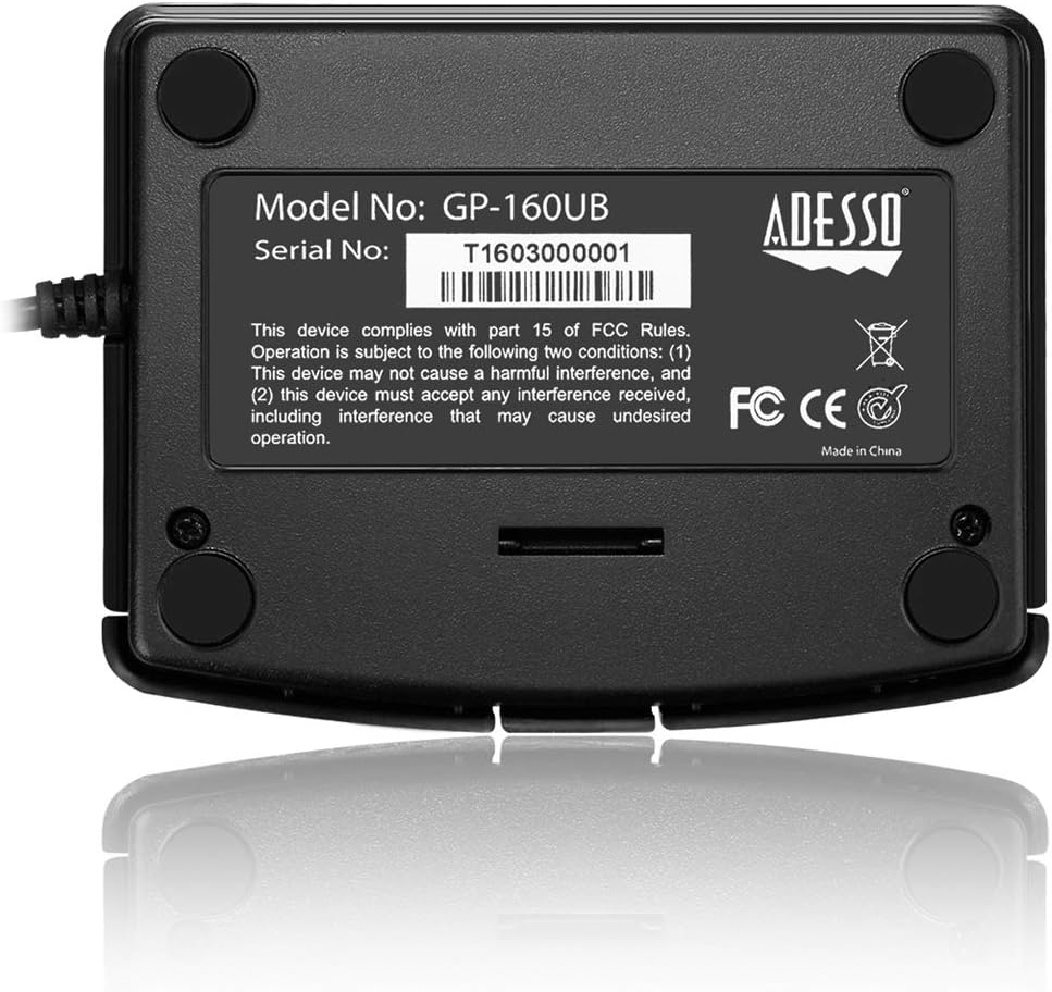 ADESSO Easycat Touchpad GP-160UB - USB Interface, Multi-Touch Gesture Support, Portable and Compact Design for Easy Navigation, Compatible with Windows