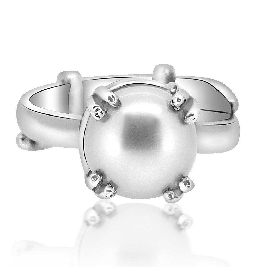 Arihant Gems and Jewels® Freshwater Pearl (Moti) Adjustable Ring | Elegant sterling silver (925 silver) Jewelry for Positi... - Review, Price and Buying Guide