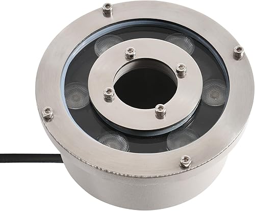 Luz de fuente LED subacuática Estanque Luces 5000K Día Blanco DC12V IP68 Impermeable Sumergible Luz para Fuente de Jardín Estanque