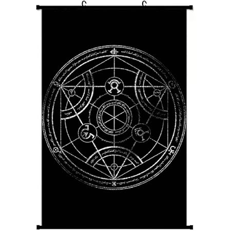 images Human Transmutation Circle Fma human transmutation circle fullmetal alchemist wall hanging scroll poster wall art print artwork painting for home decor living room bedroom fans
