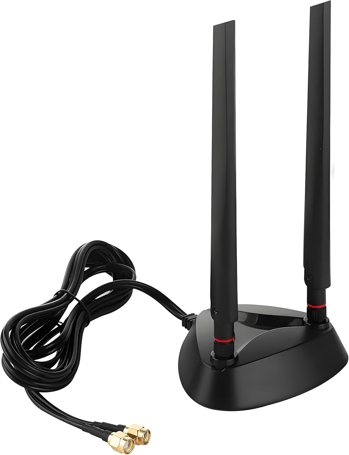 Long Range WiFi 6 6E Tri-Band Antenna 6GHz 5.8GHz 2.4GHz Magnetic Base Replacement Antenna for PC Desktop Computer Improve Bluetooth Range WiFi 6E Router Gaming Motherboard, Slinkdsco