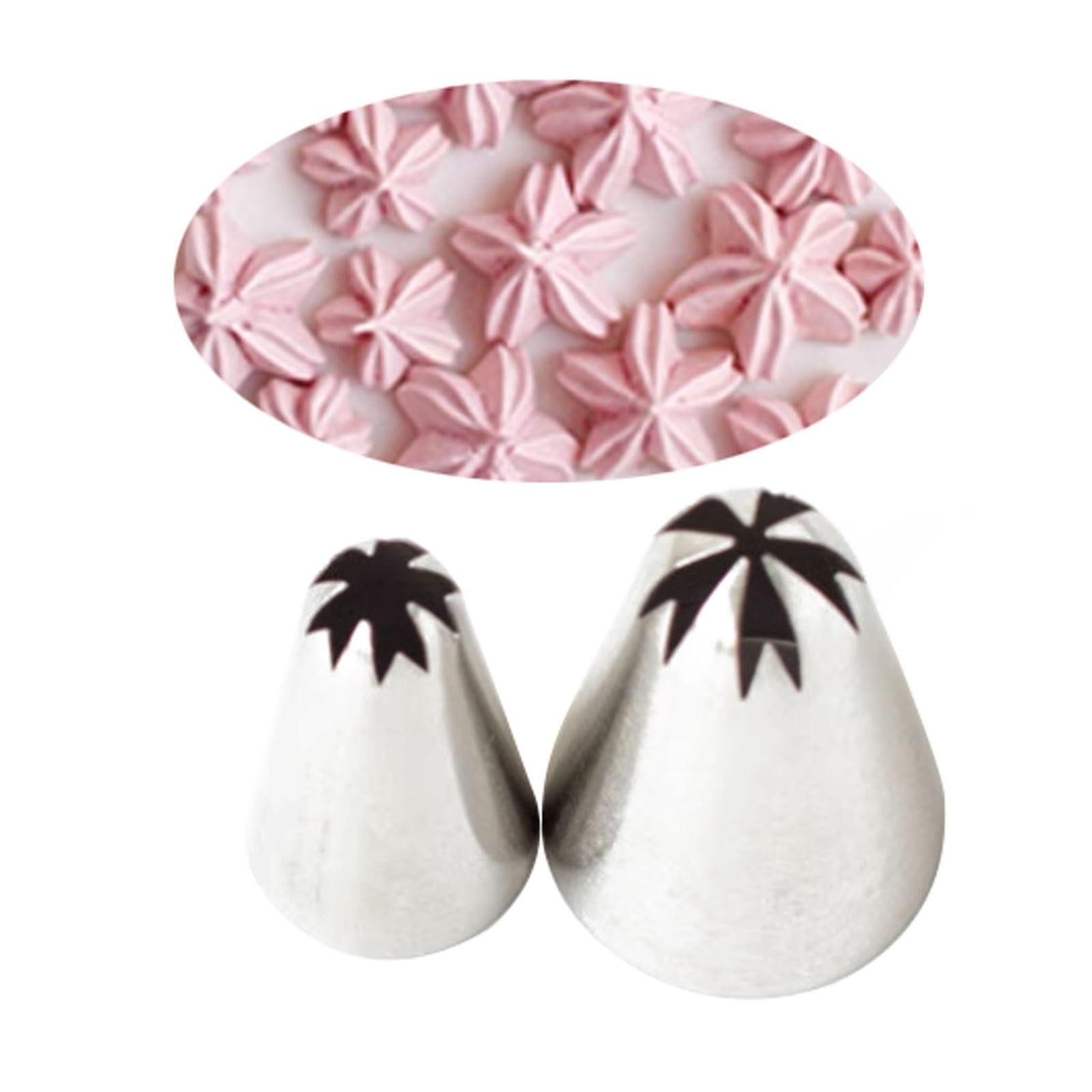Boquilla for decoración de Flores Cerezo, Punta tubería Acero Inoxidable, Compatible con delicadas 5 pétalos, Herramienta Profesional for Hornear