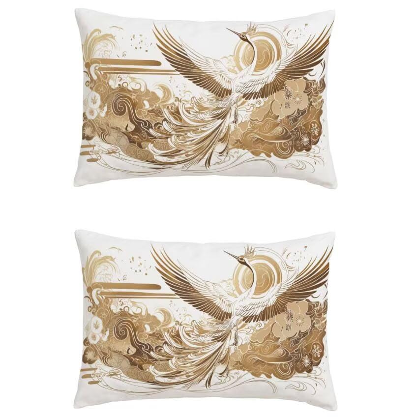 Housse de coussin salon de jardin imperméable 60x90cm moutarde
