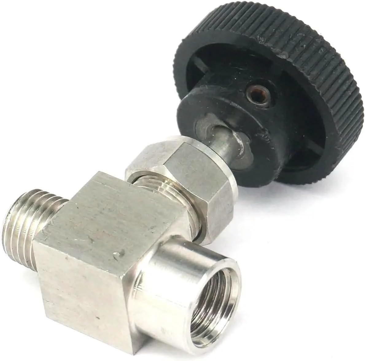 1/4" 3/8" Female to Male 304 Stainless Steel Straight Needle Valve (Color : NPT Thread, Size : 1/4")