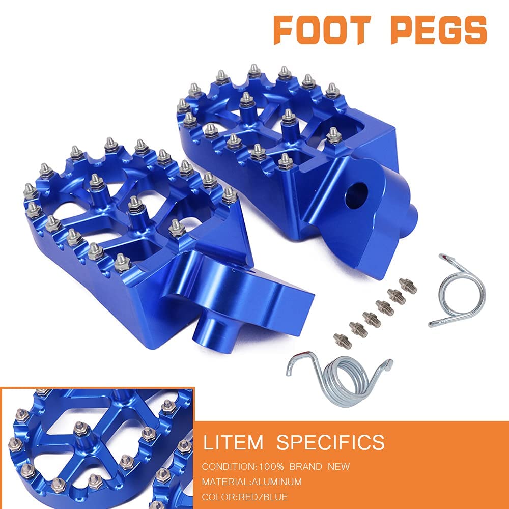 AnXin CNC MX, pedane poggiapiedi per Yamaha YZ65, YZ85, YZ125/250, YZ250F, YZ426F, YZ450F, YZ125X, YZ250X, YZ250FX, YZ450FX, WR250F, WR400F, WR426F, WR450F, WR450F