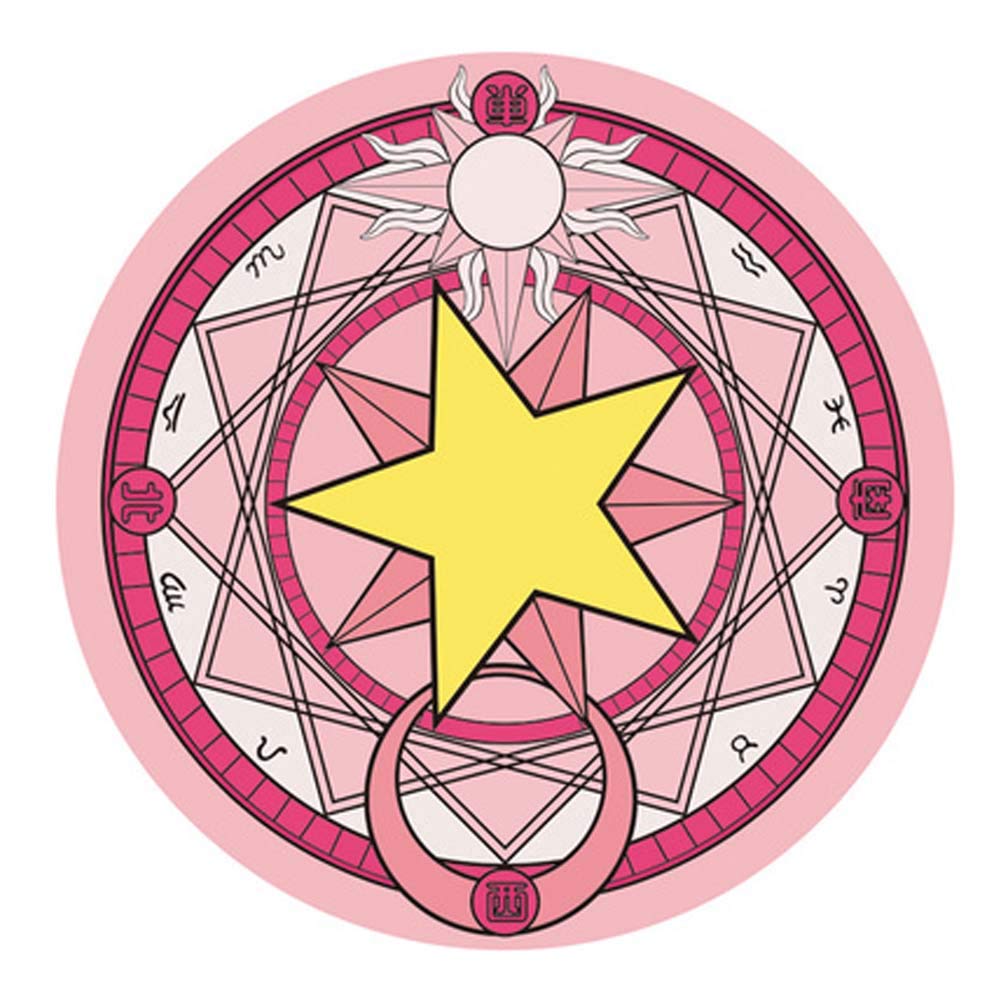 The Magic Circle Pattern Round Carpet Floor Mats Yoga Cushion for Playroom/Cloakroom, E-02