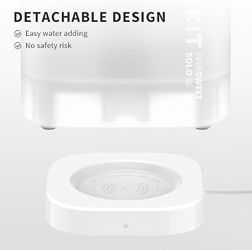 PETKIT EVERSWEET Otomatik Kediler için Çeşme 1,85 l, Kablosuz Su Pompası, Ultra Sessiz İçme, 35dB Akıllı LED Işıklı, Filtre Ünitesi 3.0