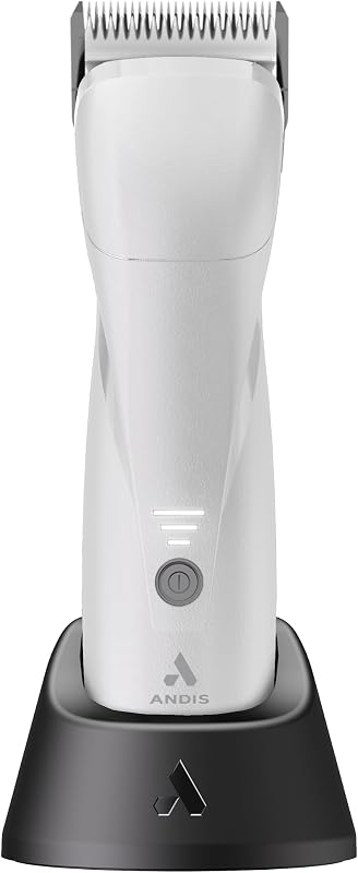 564042 Emerge Pro Cortapelos inalámbrico para mascotas con cuchilla desmontable, motor sin escobillas, 4500 SPM, ligero, ergonómico, blanco