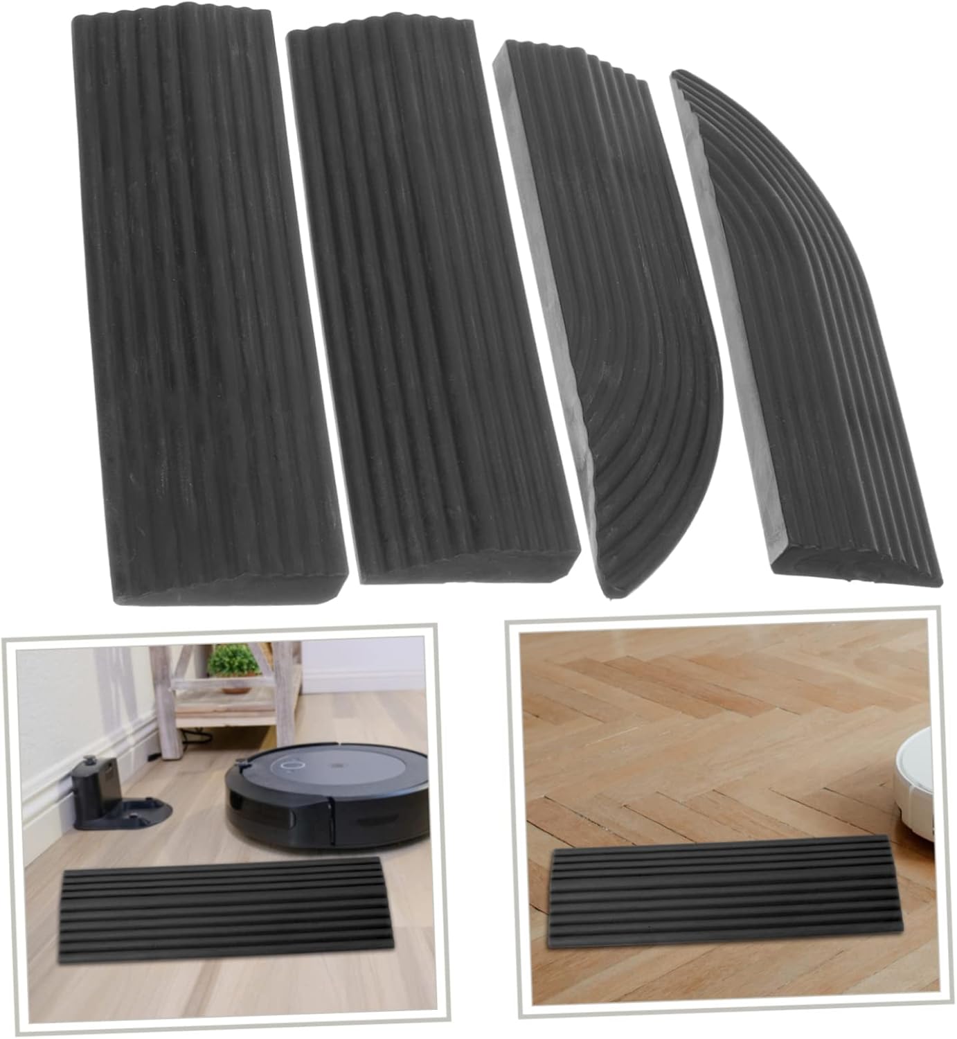 HEALLILY 1 Set Climbing mat Rubber Slope Ramp Portable Threshold ramp