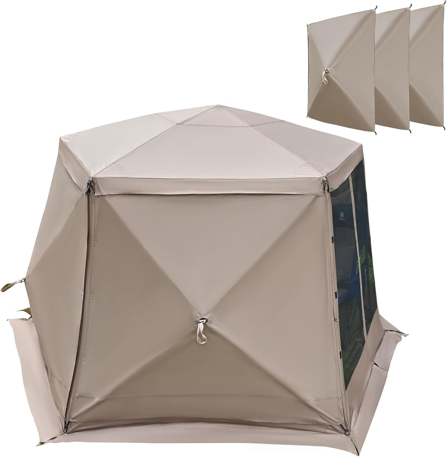 EVER ADVANCED Pop up Gazebo Tent 11.5 x 9.8 ft with 3 Pack Wind Panels