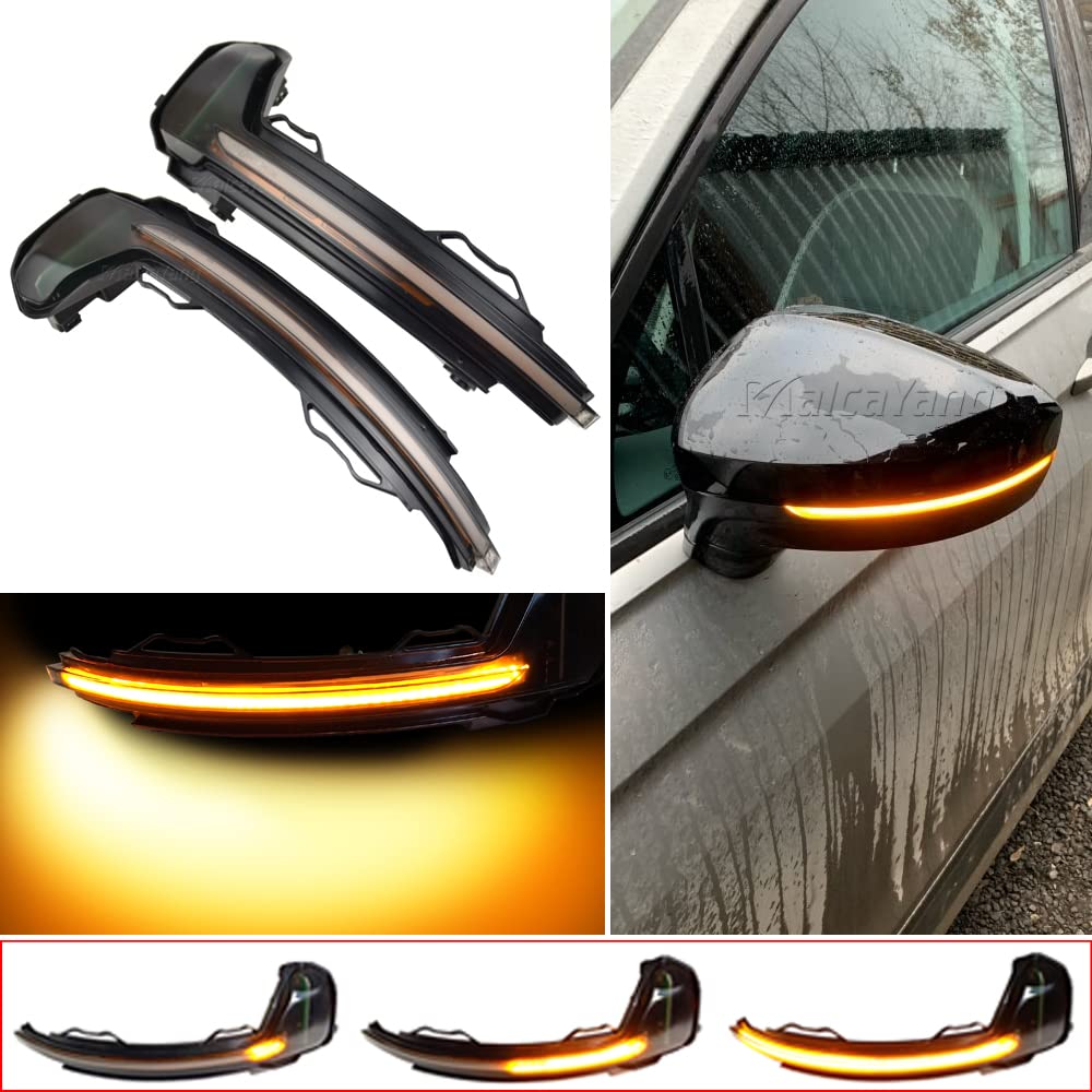 Lente Indicatore Specchietto Retrovisore Aramox Per Volkswagen MK7/MK7.5 (2009-2017) - Lato Sinistro, Trasparente