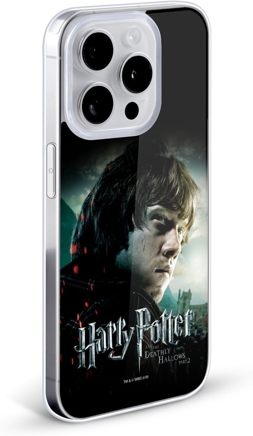 Head Case Designs Officially Licensed Harry Potter Ron Weasley Deathly Hallows VIII Gel Case [Military Grade Protection] Compatible with Apple iPhone 11 and Compatible with MagSafe
