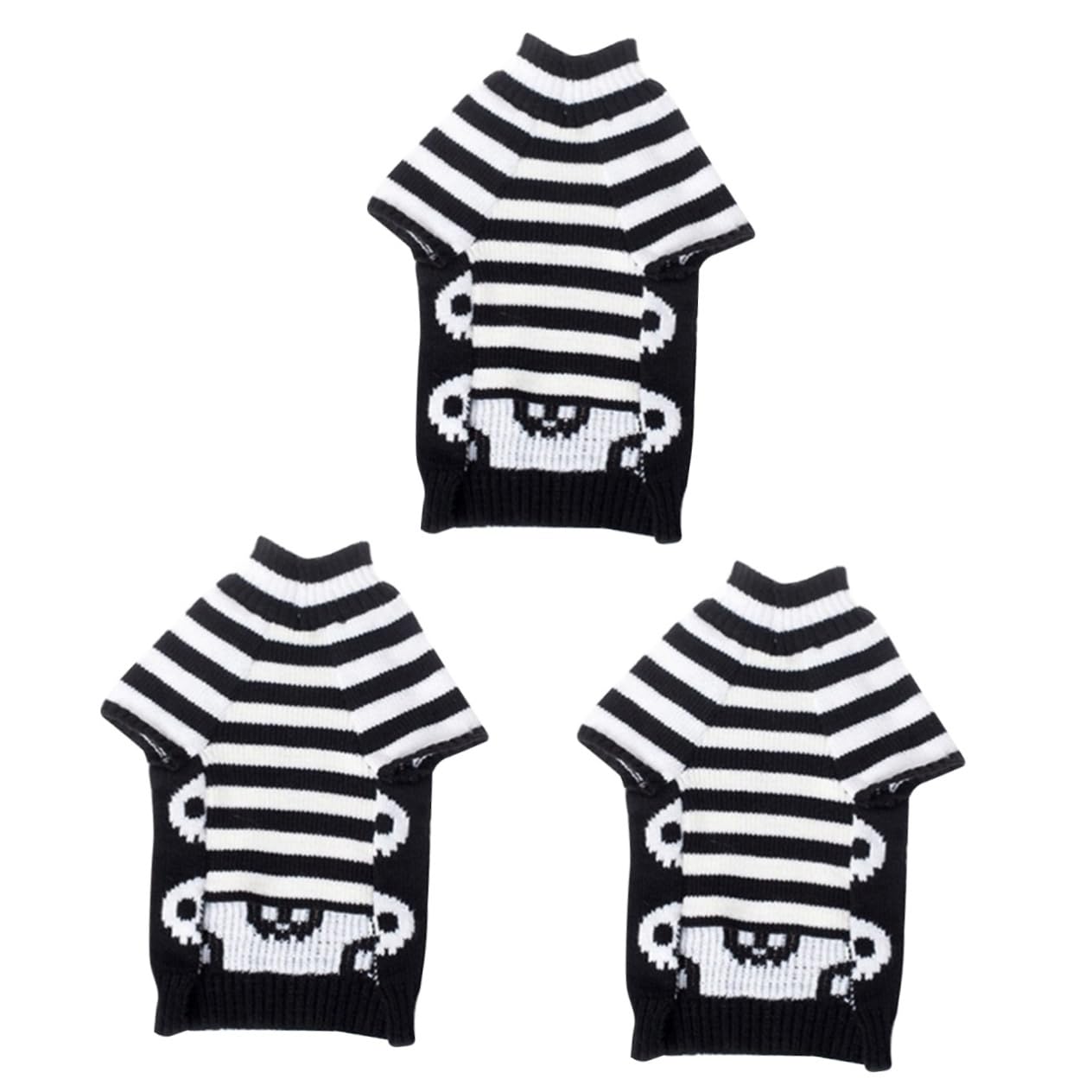 Pull d'hiver pour chien et chiot BESPORTBLE | Lot de 3 vêtements d'automne chauds