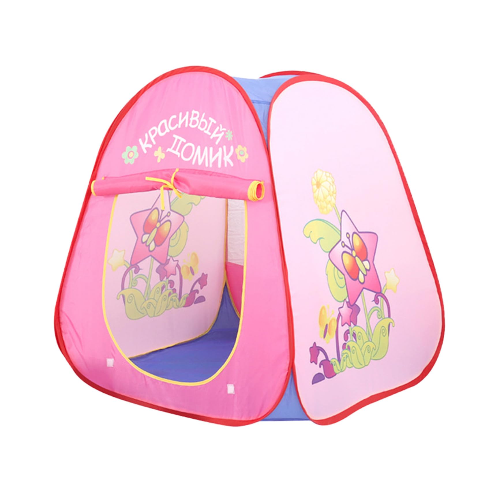 UKCOCO Tienda Campaña Infantil Rosa Duradera y Portátil para Años Fácil Instalación sin Herramientas Casita para Interior y Exterior Fomenta Creatividad y Diversión