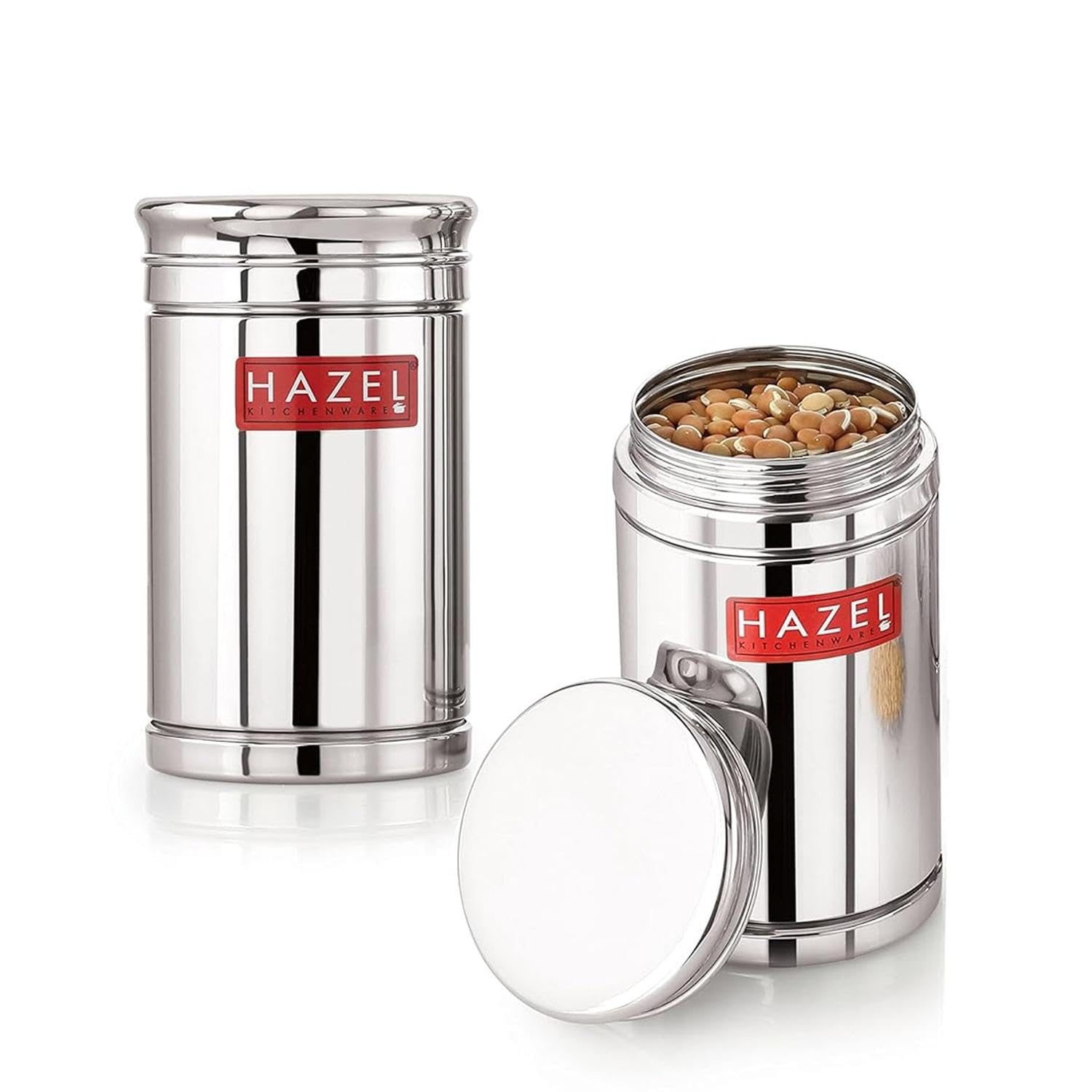 See full amazon price history chart for HAZEL Stainless Steel Container Set | 1800 ml Each Steel Container for Kitchen Storage | Air Tight Containers for Kitchen Storage | Ideal for Storing Rice, Cereal, Pulse, Snacks. Set of 6 HAZEL Stainless Steel Container Set | 1800 ml Each Steel Container for Kitchen Storage | Air Tight Containers for Kitchen Storage | Ideal for Storing Rice, Cereal, Pulse, Snacks. Set of 6 (B09WHVCX3Q) Amazon Price History, Amazon Price Tracker