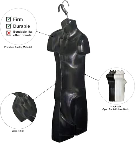 Miniatura 2 de Negro 34 Niño Maniquí Torso