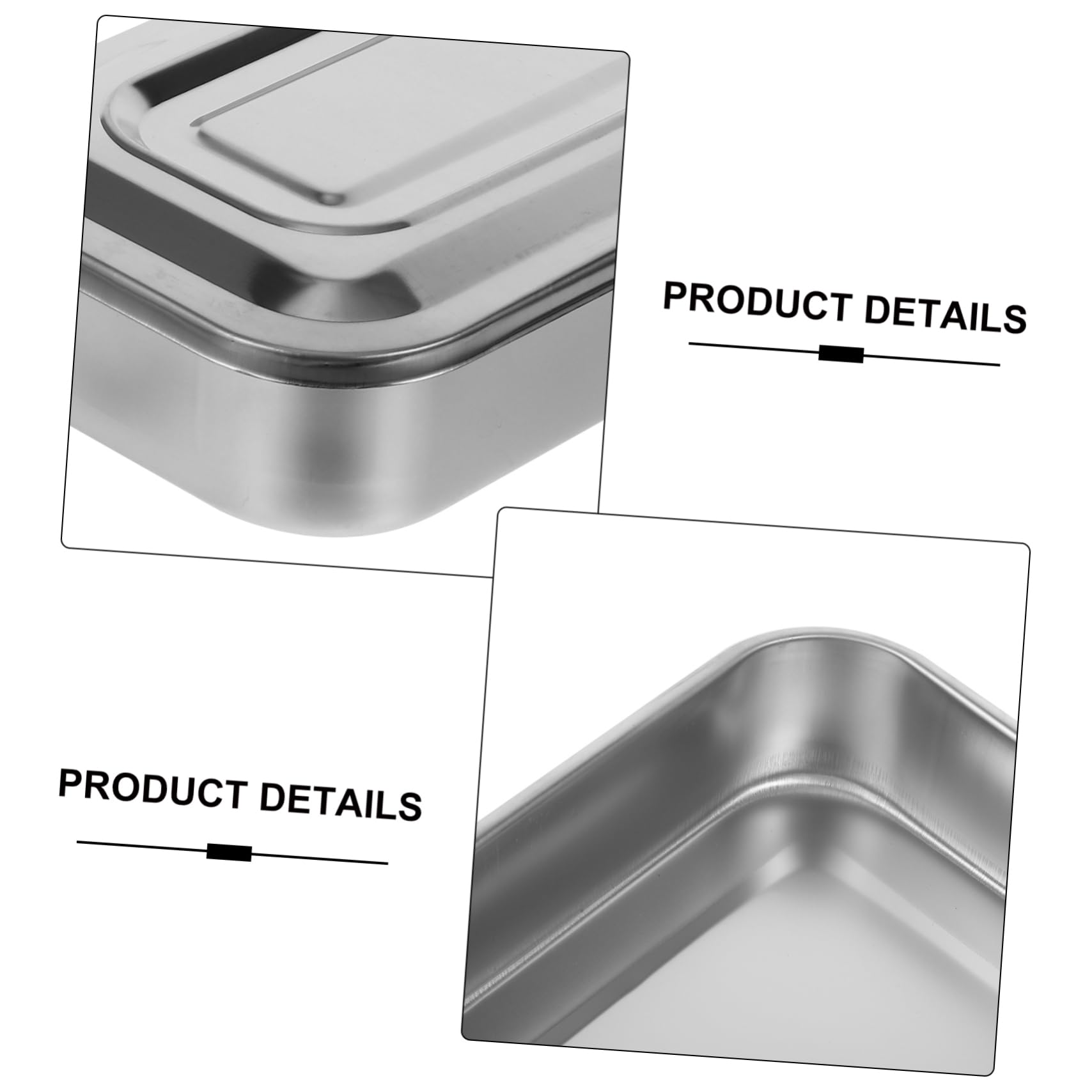CANIGHT Vassoio Inox con da 8 Pollici per Utensili Dentali e Odontoiatrici Facile da e