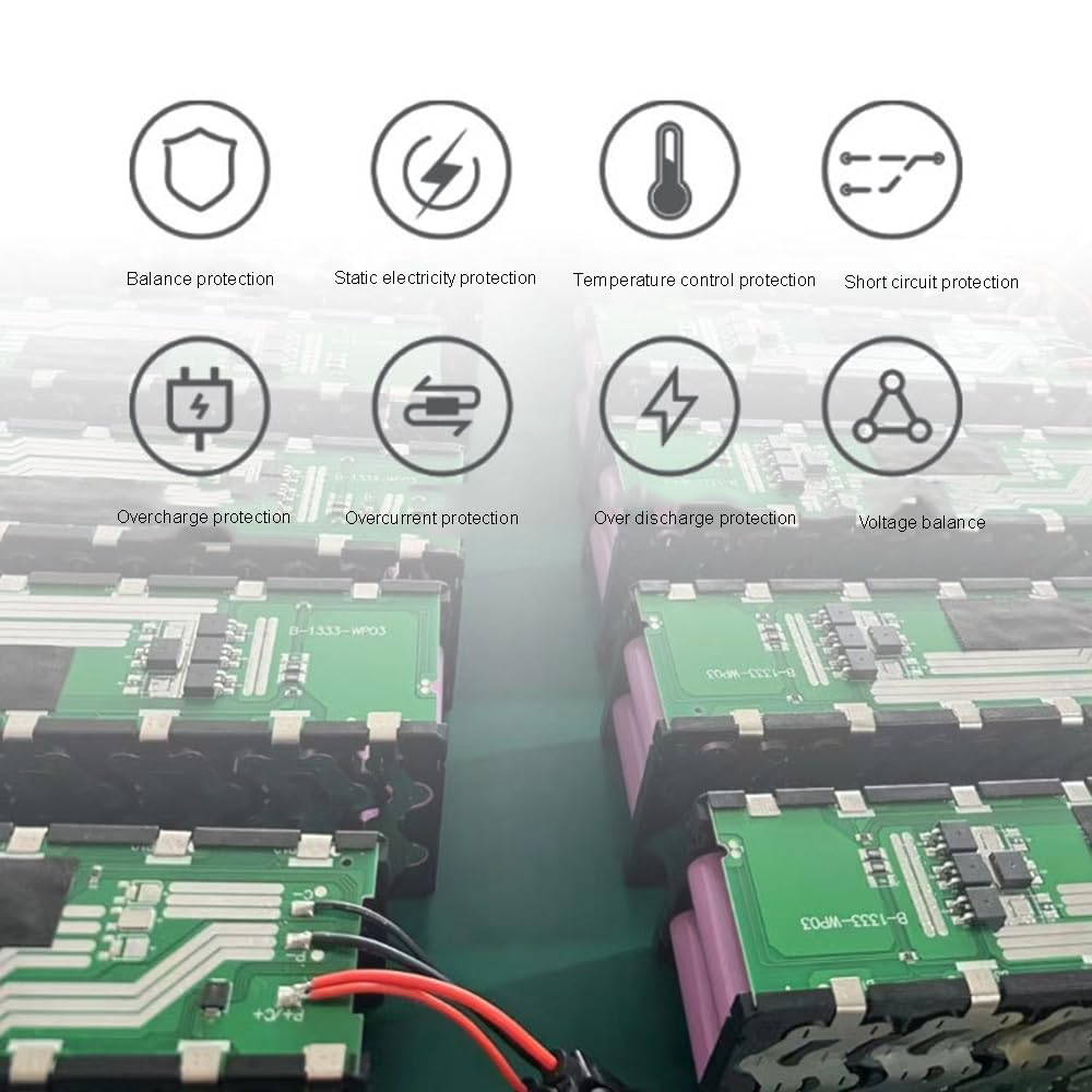 Batería de 48 V, 15 Ah y 20 Ah para Carretilla elevadora eléctrica y 24 V y 28 Ah para transpaleta eléctrica, batería de Iones de Litio para almacén y logística.