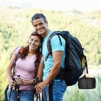 Vista 8 de Juego de utensilios de cocina de aluminio para acampar al aire libre, juego de tetera y sartenes plegables, ollas ligeras, sartenes con bolsa