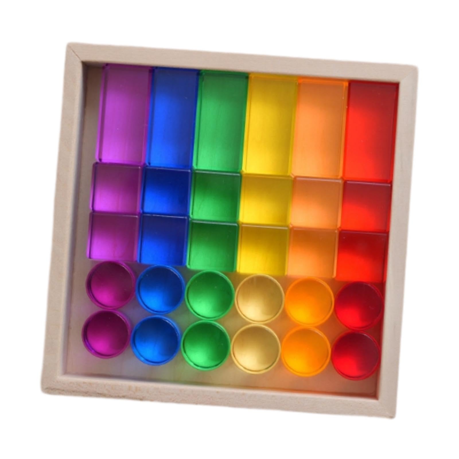 Juego de Bloques Cúbicos Apilables para Desarrollar La Motricidad Estuche de Almacenamiento de Colores.