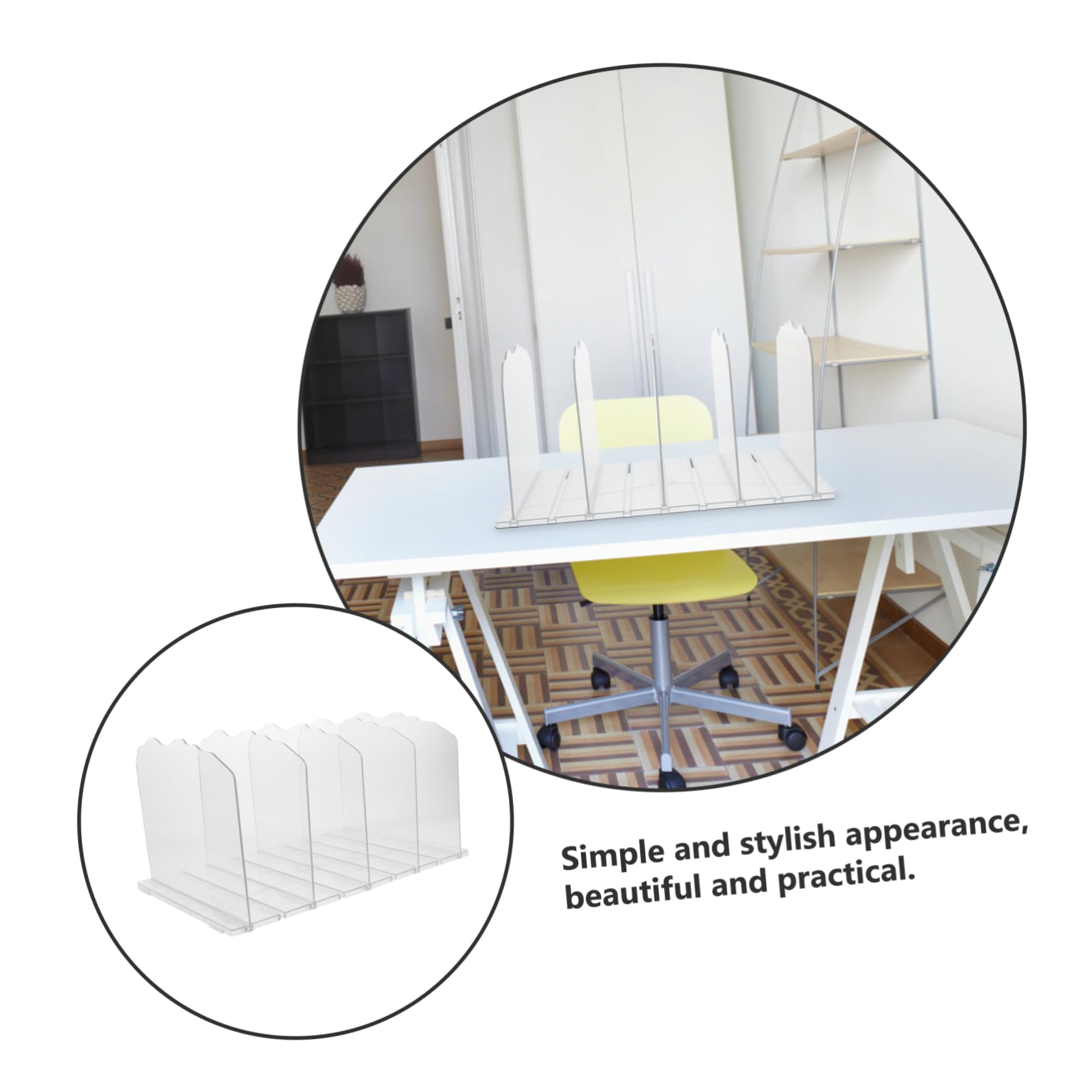 WOONEKY Organizador Abs Almacenamiento de Transparente de Bolsos | Sistema Apilable de Montaje por Inserción, para Armario y Mesa, Admite Ropa, Bolsos y Libros