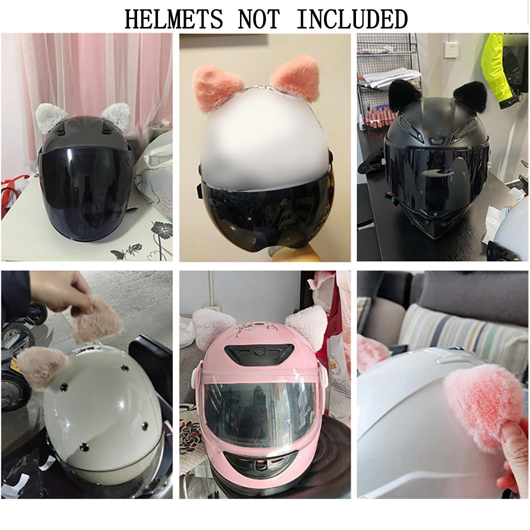 Amazon.co.jp: 1ペアかわいいクマの耳ヘルメット装飾ヘルメットベアの