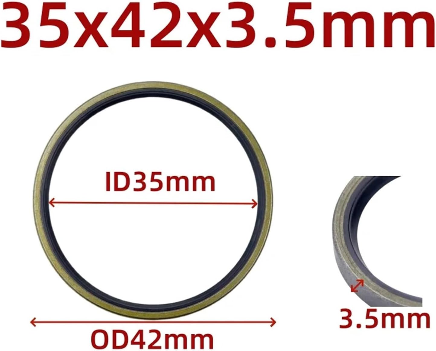 Oil Seal ID 27-60mm(35x42x3.5mm)