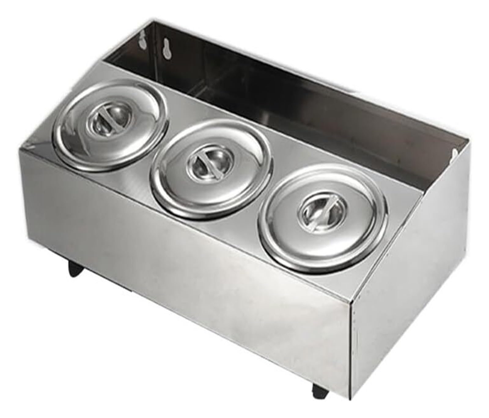 HADECOLL Pizza Topping Station, Countertop Spice Rack And Condiment Organizer With Rear Storage Shelf,45x25x12.5cm