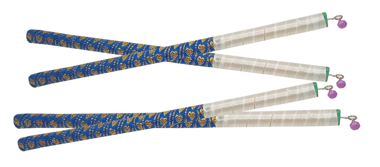 ME & YOU Elegant Blue Decorative Dandiya Sticks – Pack of 2 for Navratri Dance and Puja – Gift for Friends and Family – Lightweight, Stylish, and Festive Accessories for Cultural Events-image-29