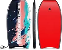 Goplus Lightweight Bodyboard 41"/37"/33" EPS Core XPE Deck HDPE Slick Surf Board for Kids Adults with Leash