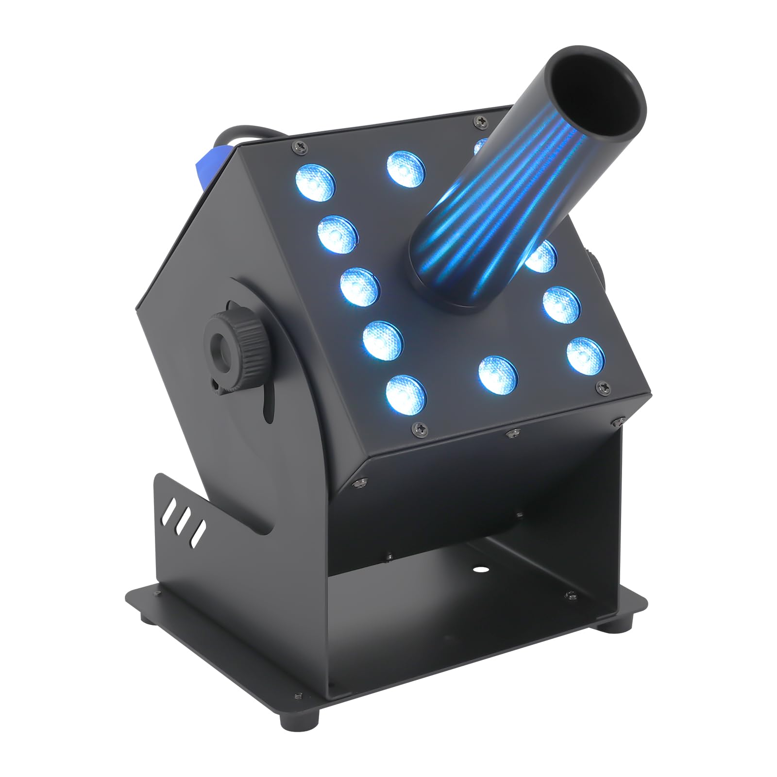 CO2 Jet Machine, Multi-angle RGB Column Smoke DMX Cannon, LED CO2 Jet Machine Manual/DMX 9 Channels CO2 Party Cannon for Bars, Banquets, Weddings