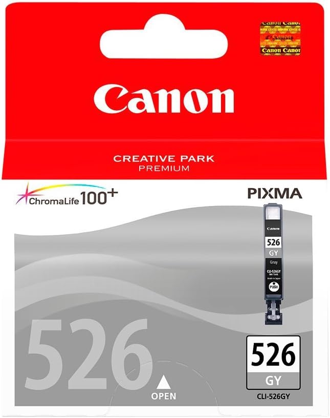 Canon CLI-526GY Grey Ink Cartridge – Genuine Printer Ink Cartridge – Compatible with PIXMA MG Printers