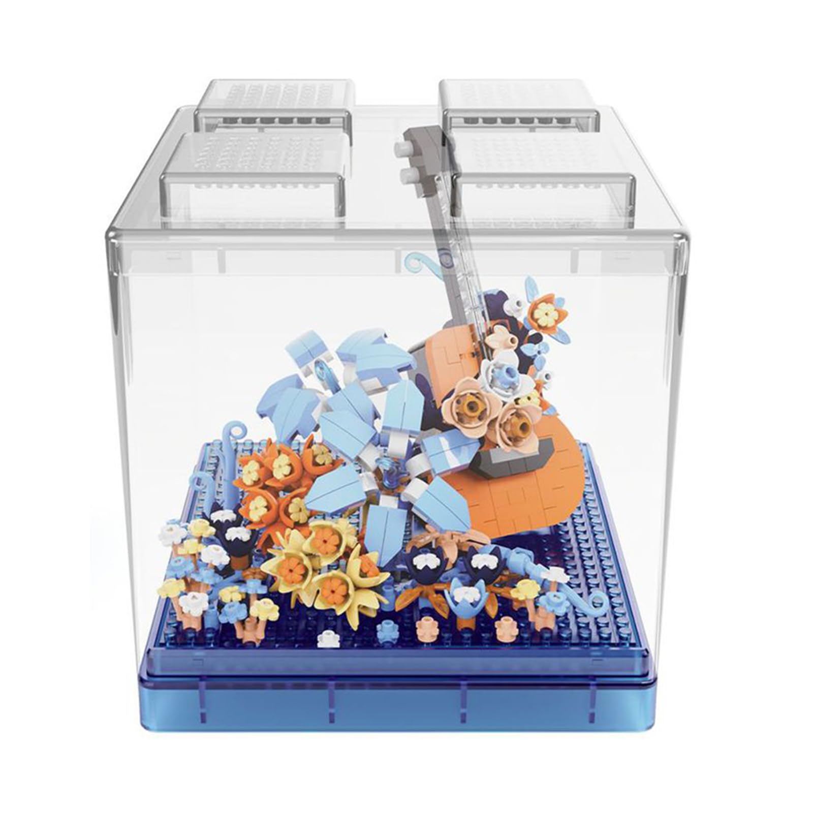 JOMIOD Lot de 646 blocs de construction de fleurs artificielles - D