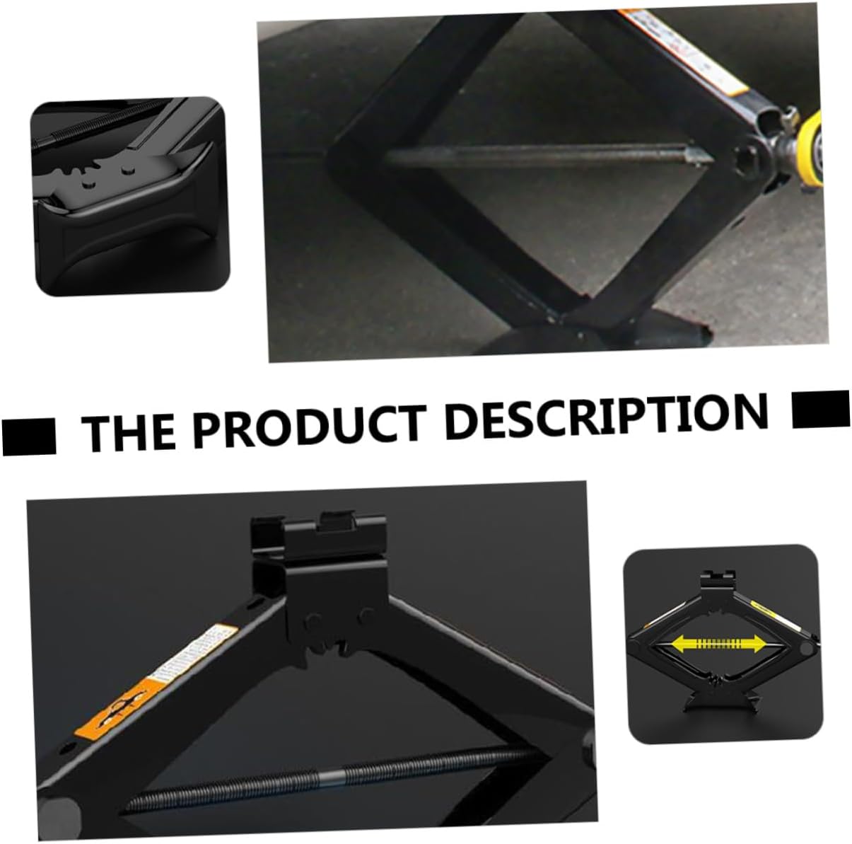 5 Ton Hand Crank Scissor Jack Auto Repair Tool for Car Tire Maintenance with Folding Handle Suitable for Vehicle Lifting and Emergency Roadside Use Random Color