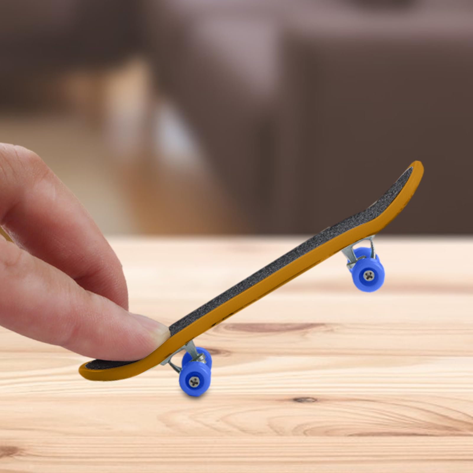 Mini Skateboard Pour Doigts - Jouet En Bois, Décoratif, Pour S'amuser Sur Table
