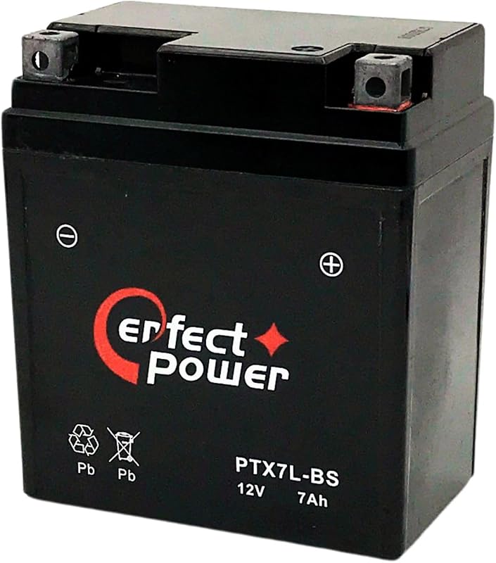 パーフェクトパワー PTX7L-BS バイクバッテリー 充電済 (互換 YTX7L-BS)