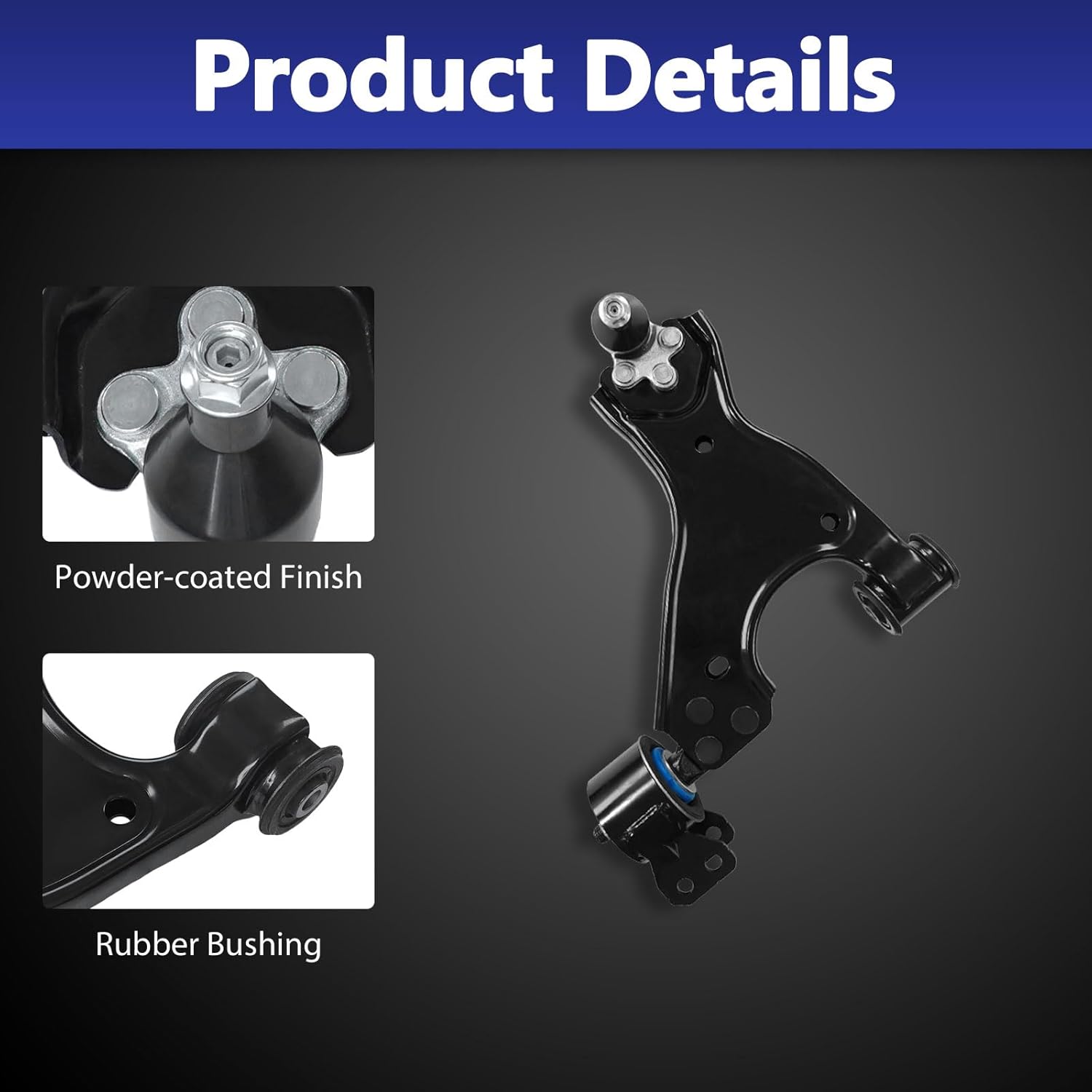 12 Pcs Front Suspension Kit Ball Joint Control Arms Sway Bar Tie Rod Bellows Replacement For 2007-2016 GMC ACADIA & 2009-2017 CHEVROLET TRAVERSE & 2008-2017 BUICK ENCLAVE & SATURN OUTLOOK