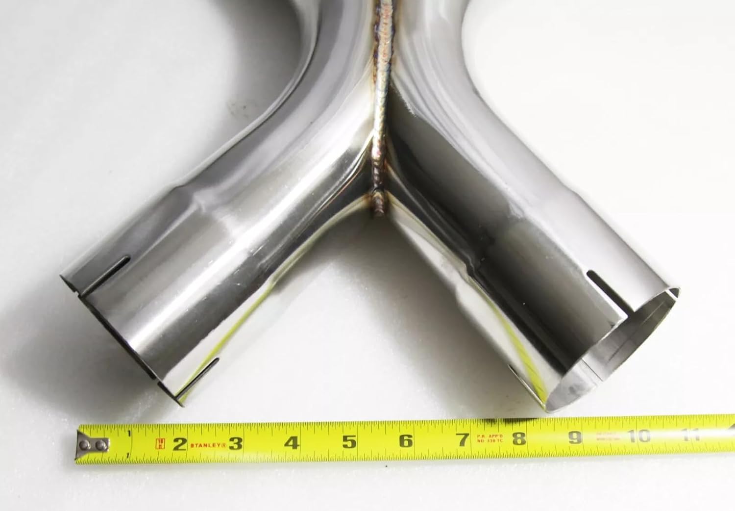 Universal Dual Exhaust X-Terminator X-Pipe Mandrel-bent Cross 3.0"ID with 4pc Clamps