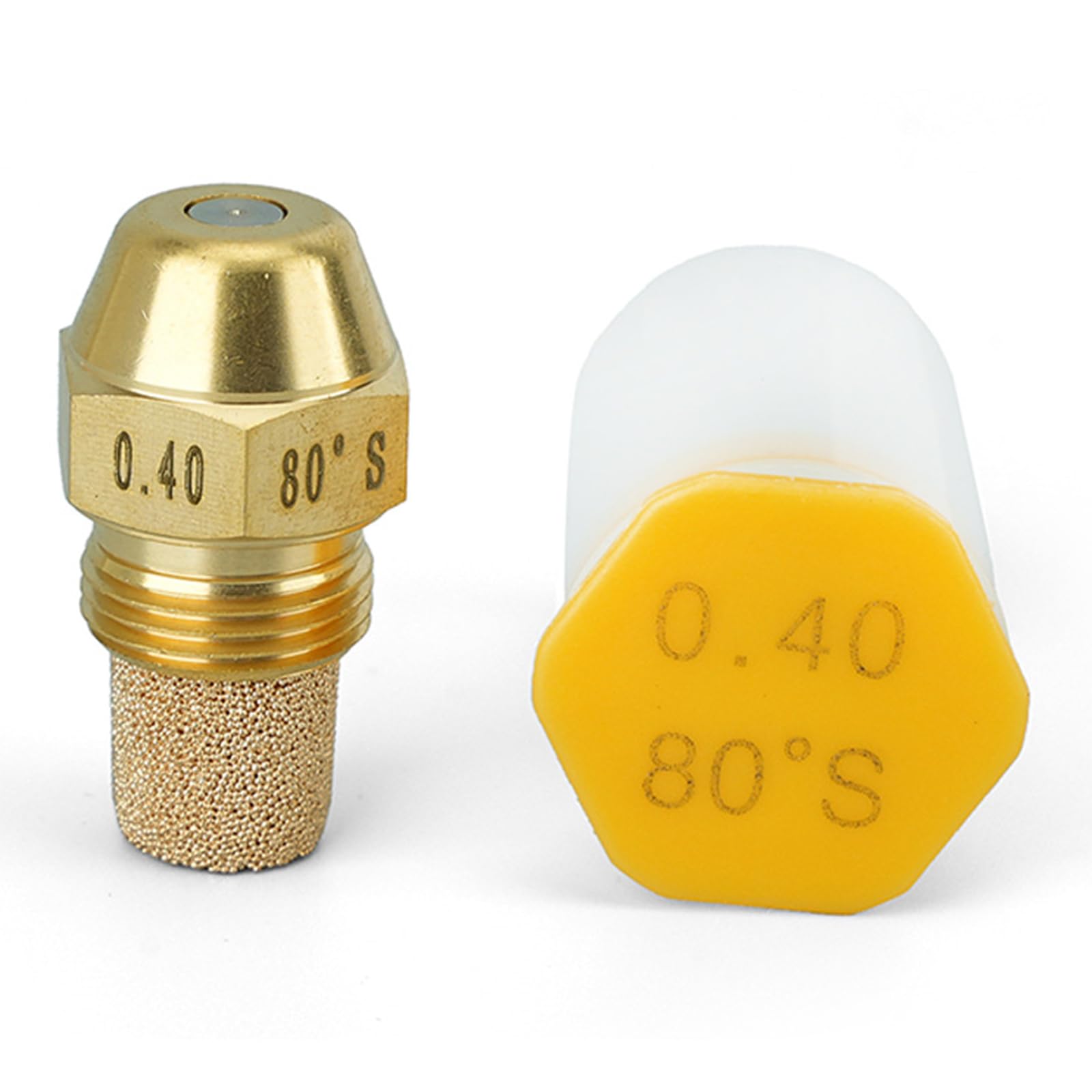 Alksubbm Bronze/Coal 80 Degree Metal Fuels Furnaces Nozzle High Efficiency Nozzel For Industrial Heating Equipment With 14 Gph Option Stove Nozzle Combustion