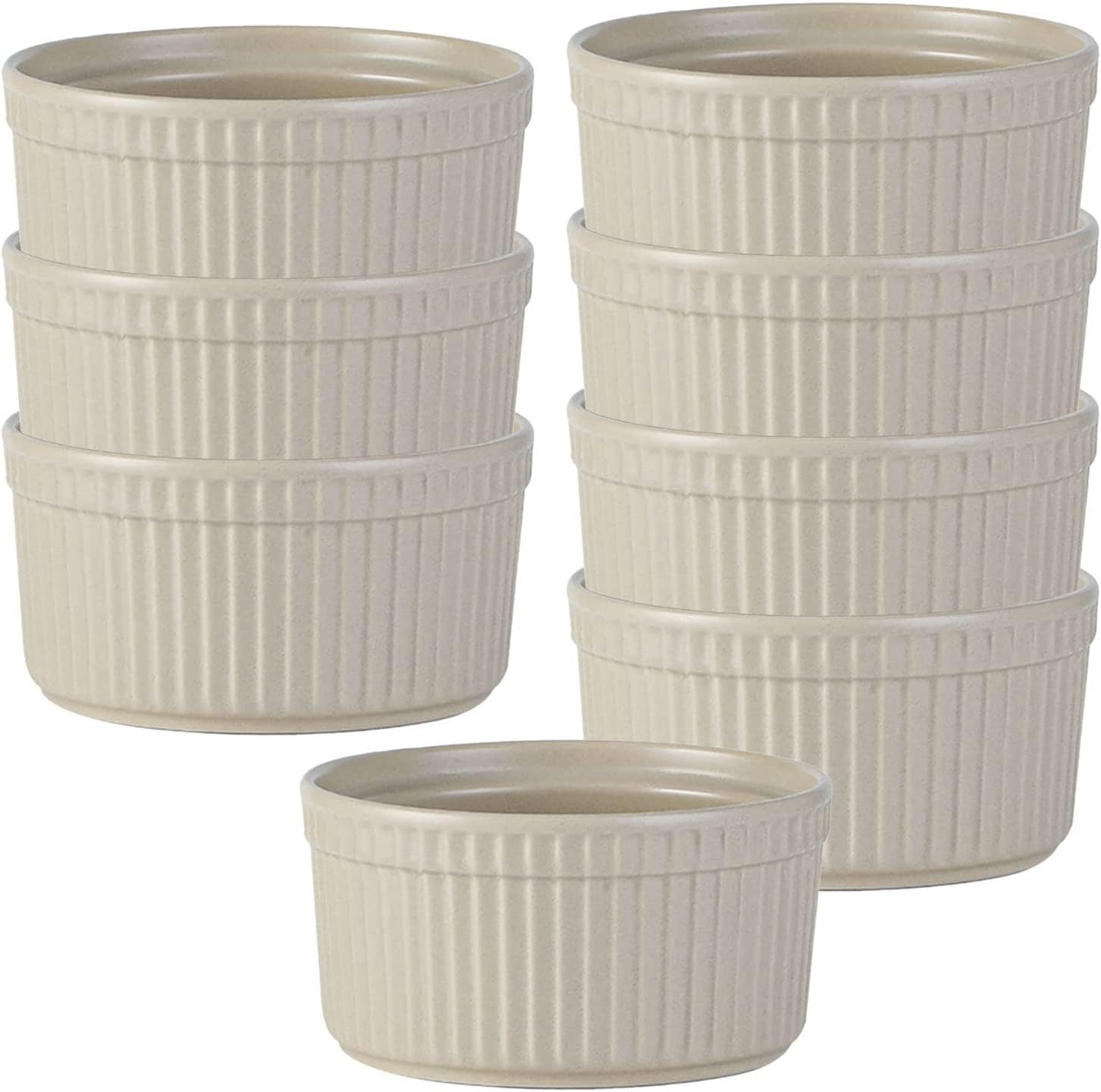Bol à soupe, bol à riz, bol à déjeuner, ensemble de ramequins, 120 ml, ramequins à crème brûlée, plats à soufflé allant au four, ramequins à soufflé, ramequins for friteuse à air-rose-lot de 2 ( Color