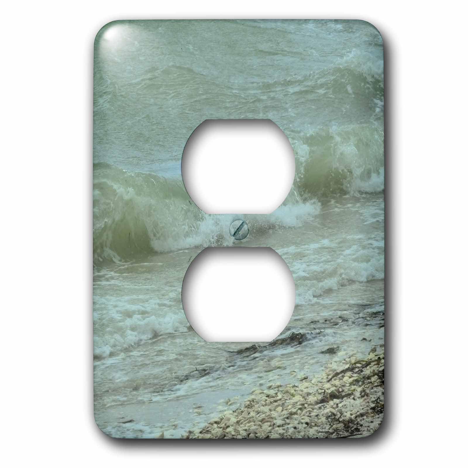 Couvre-prise pour 2 prises 3dRose LSP_7884_6 multicolore, plaque de finition murale design