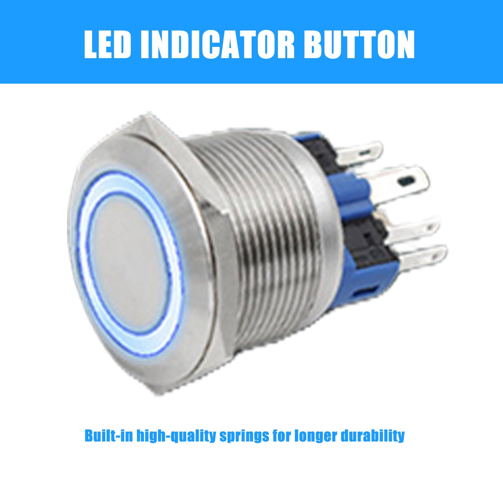 Pulsante rotondo impermeabile per campanelli in acciaio inox, facile da installare, ideale per principianti e proprietari di case e bambini