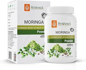 Pure Moringa Leaf Powder (100gms), Drumstick Leaf Powder Good for Hair, Skin and Immunity, Rich in Multivitamins