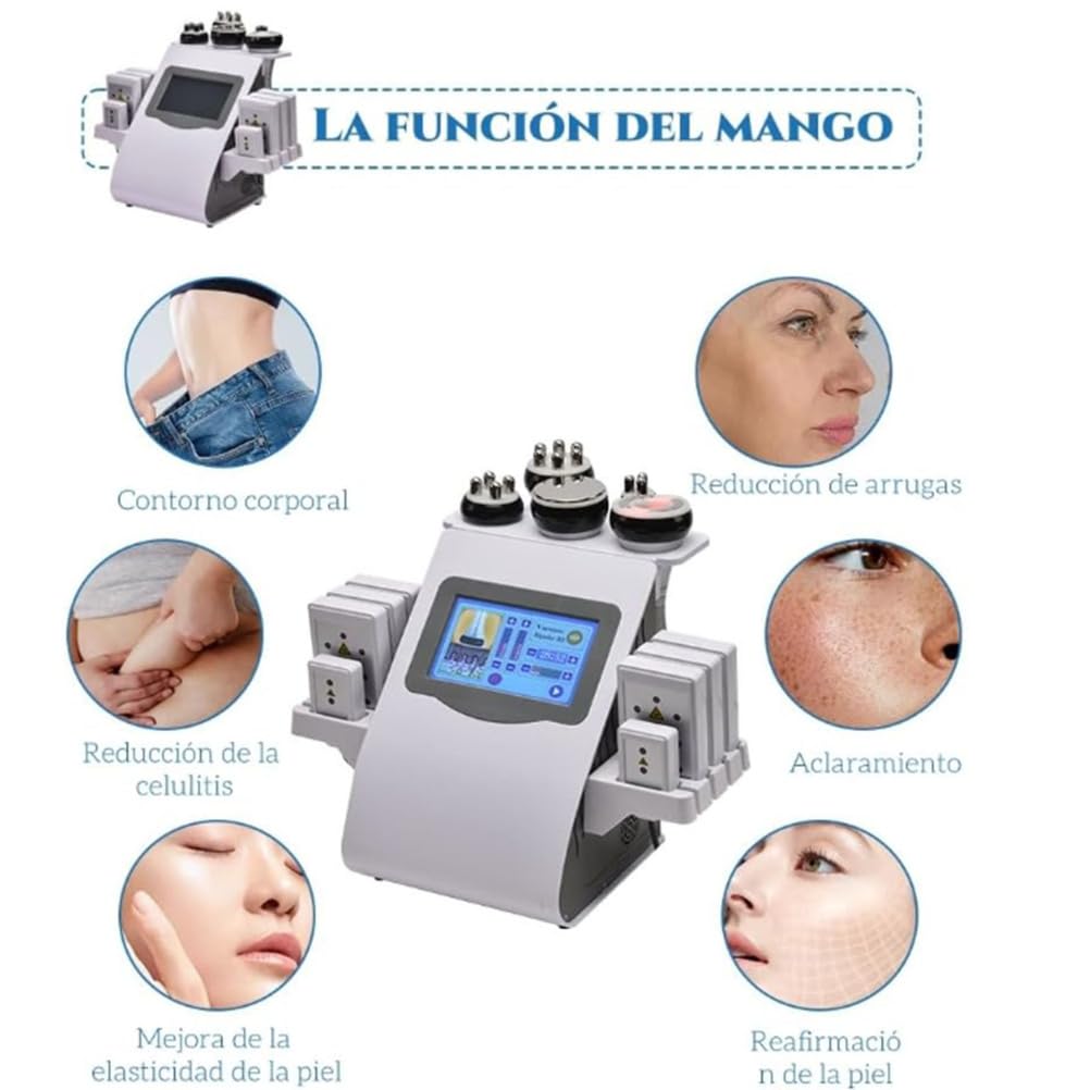 BCBKD Lipocavitation Radiofrequence 6 en 1 À Radiofréquence 40 K - Appareil De Massage pour Le Visage Et Le Corps