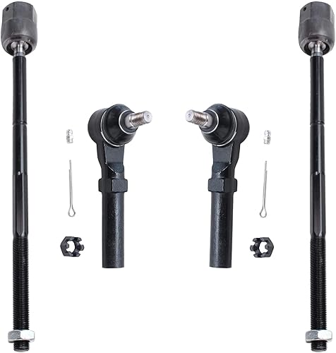 Miniatura 35 de Detroit Axle - 4 barras de acoplamiento delanteras para Hyundai Elantra Forte Koup Forte5, 4 extremos de barra de acoplamiento interiores y