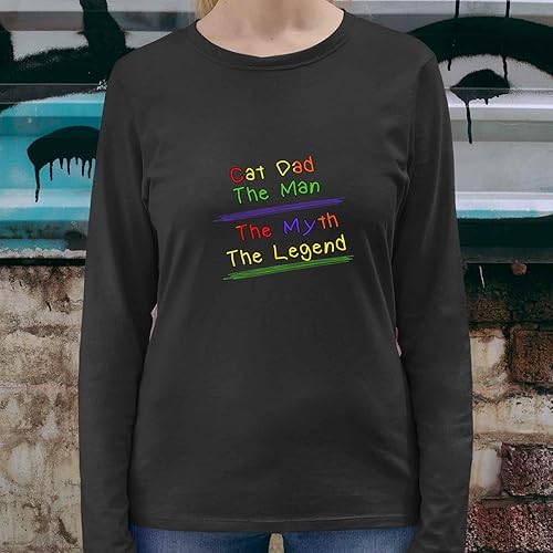 Miniatura 4 de Ideal Cat Dad Man's Gift, Myth Funny Love Kitten Graphic for Cat Lovers - Cat Dad Ownership On Men Women Shirt