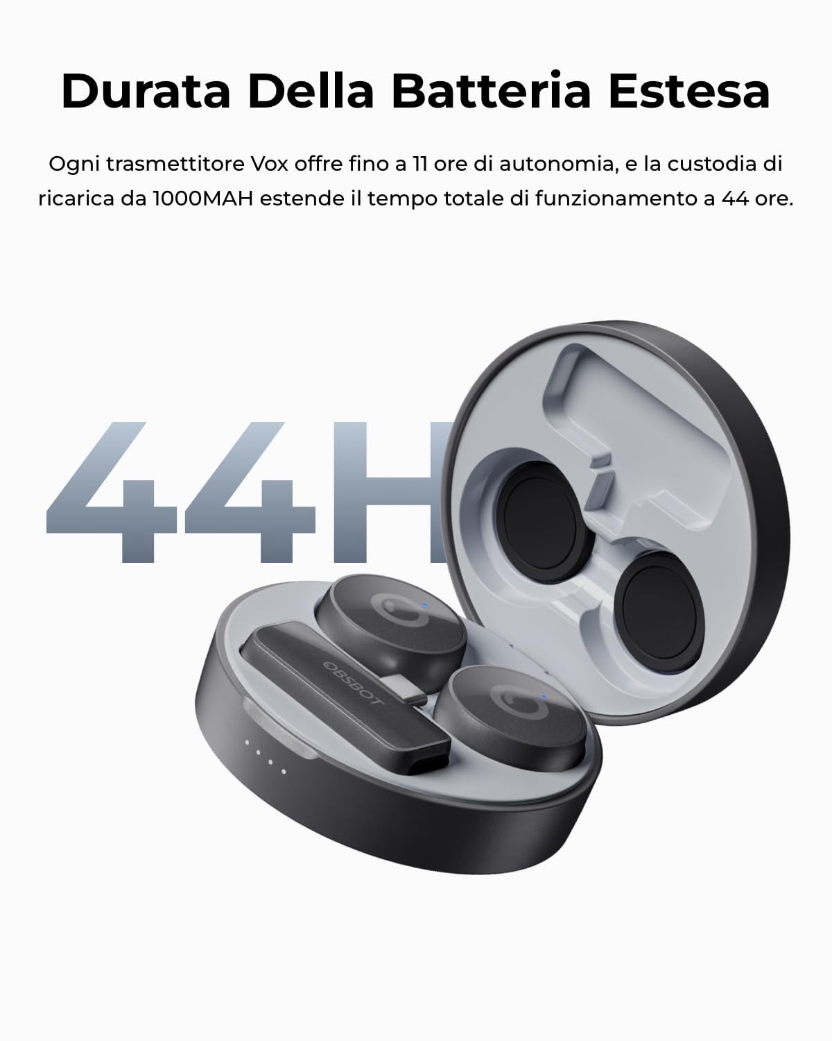 OBSBOT VOX - Microfono wireless per streaming live