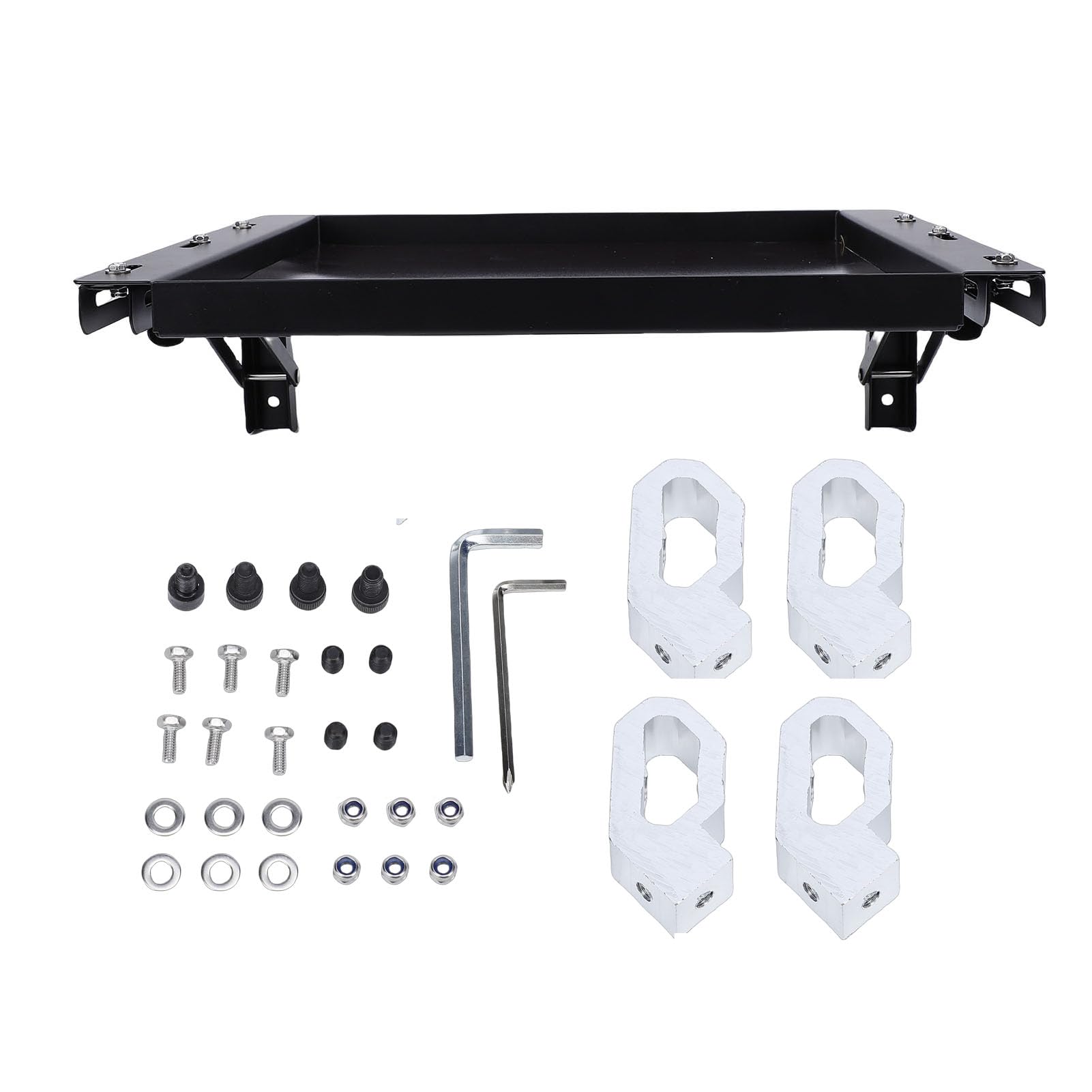 Akozon Mesa Magnética Plegable de 11.81x11.81 Pulgadas, Caja Herramientas Alta Resistencia, Bandeja con Implemento Instalación Apto para Organización Cajas Herramientas, Automáticas