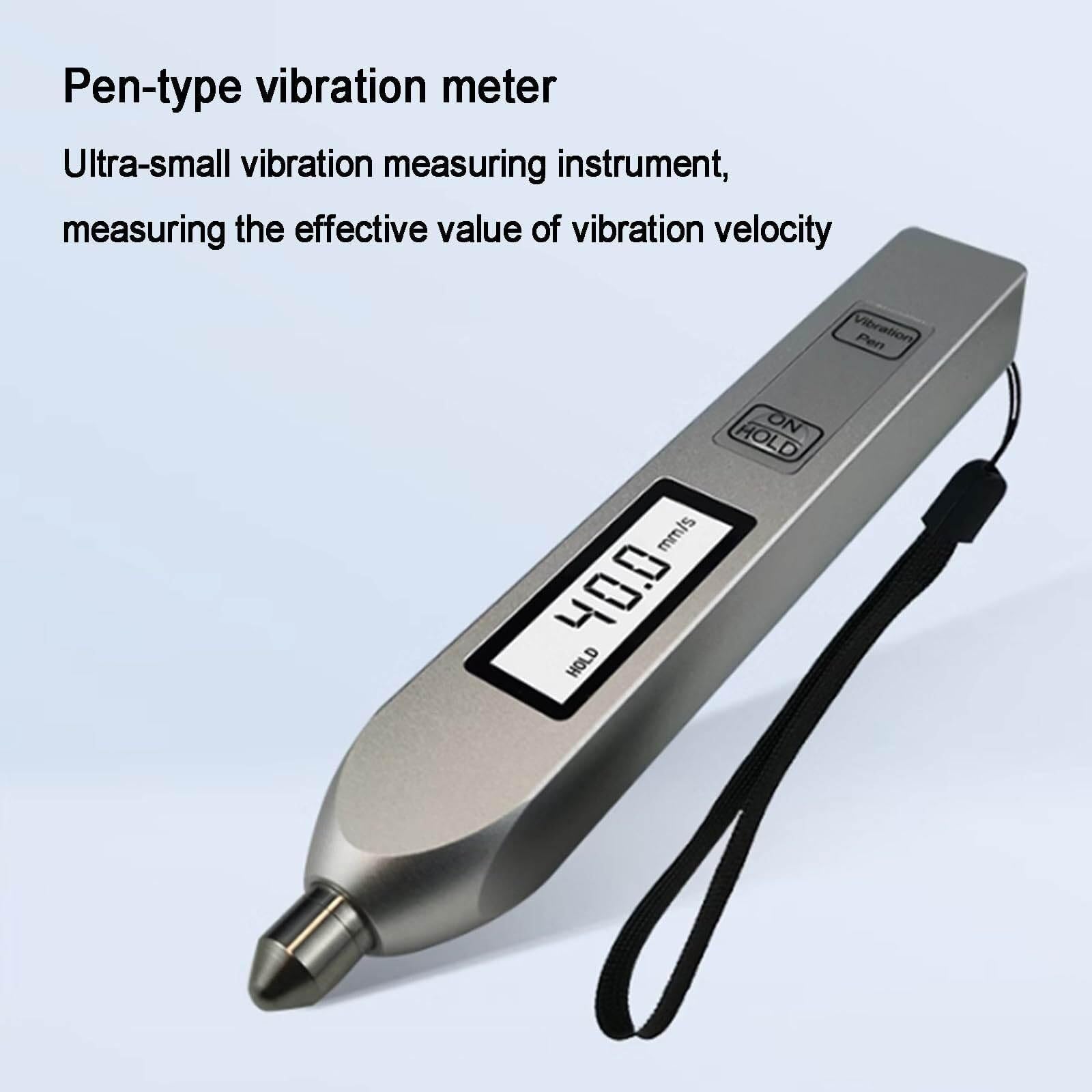 Digitales Vibrations-Analysegerät, Stift-Typ-Vibrationstester mit hochempfindlicher Sonde, klare Anzeige, Beschleunigungsweg-Tester, Frequenzbereich 10 Hz - 1 kHz, für Fabrik